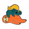 Cute Cartoon Sloth Brooch Pin Women Men Cowboy Badge Fashion Brooch Collar Pins