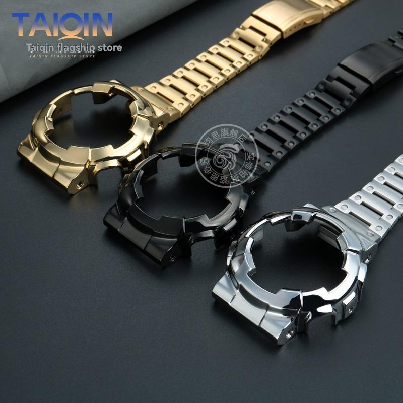 Set modificat de curea și carcasă din oțel inoxidabil Pentru Casio G-SHOCK GA-110 ga100 120 140 Bezel metalic Curea de ceas Kit de modificare braceletă
