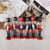 10.5/12/12.3/12.5cm Wooden Nutcracker Solider Figure Puppet Doll Handcraft For Children Gifts Christmas Home Office Decor