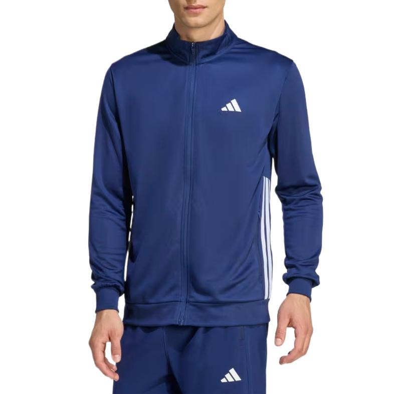 Adidas Essentials Climacool Moisture-Wicking Comfortable Striped Knit Sports Jacket Men Jackets KC8151