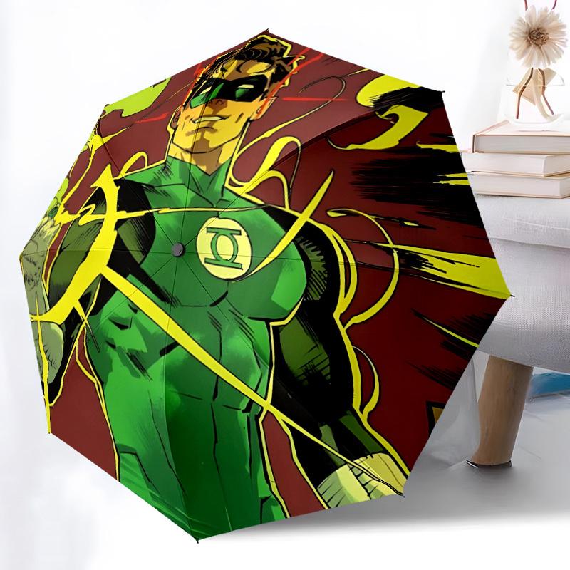 

1pc Green Lantern, Superhero Automatic Open/Close Umbrella, Christmas Gift for Men Women, Daily Travel Outdoor Use yy251101232