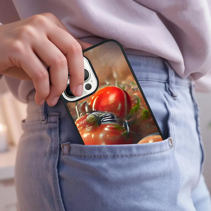 Tomatos Sliced Up Phone Case For iPhone 17 Air 15 16e 14 13 Pro Max Coque 12 11 Pro Max PLUS cover
