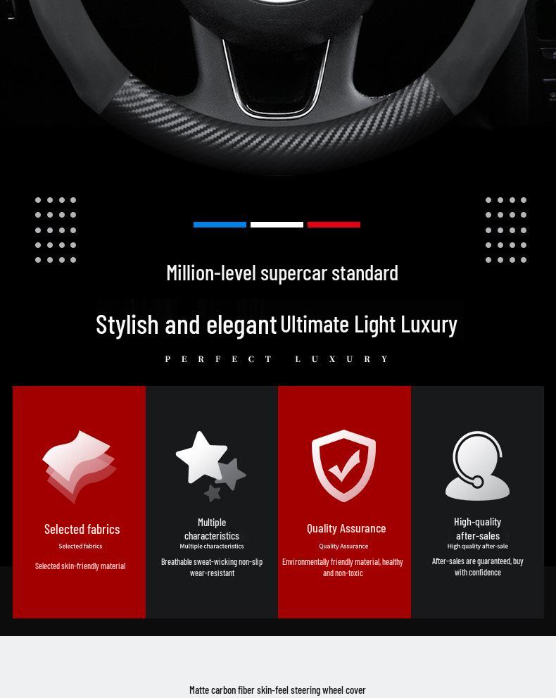 Universellt Rattöverdrag i Kolfiber för Proton- och Perodua-bilar