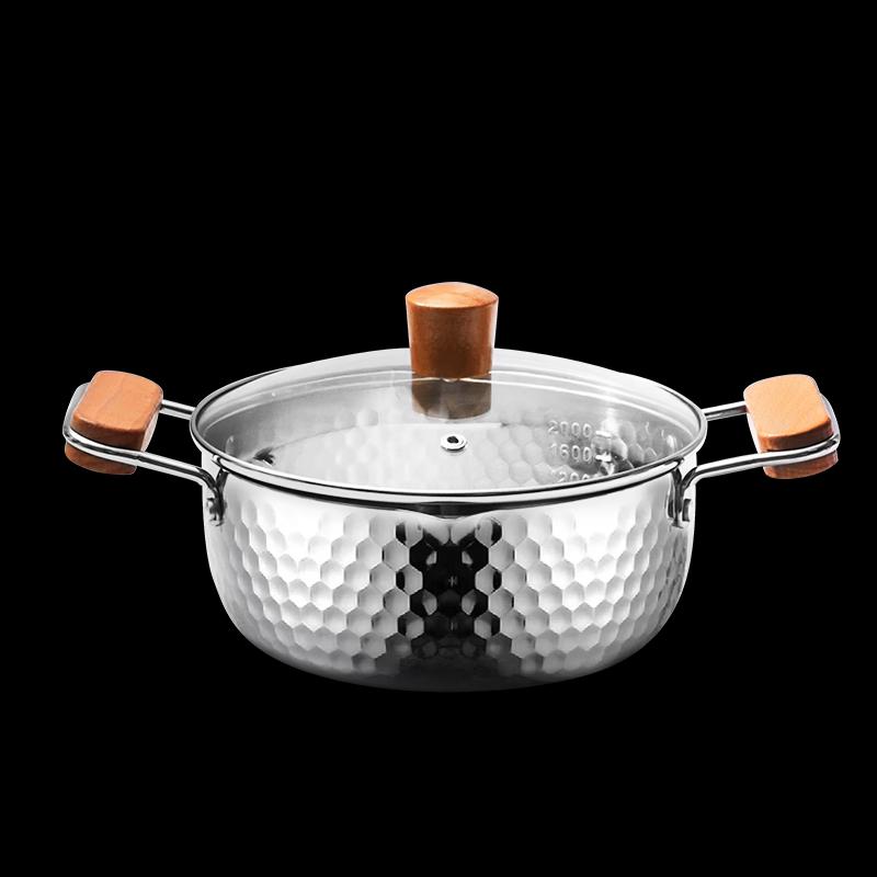 ADNENY 20cm Stainless Steel Multi-Function Pot