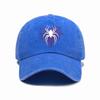 Top Water Washed Old Printed Baseball Cap Adult Versatile Hot Selling Spider Printed Water Washed Old Soft Top Sunshade Baseba