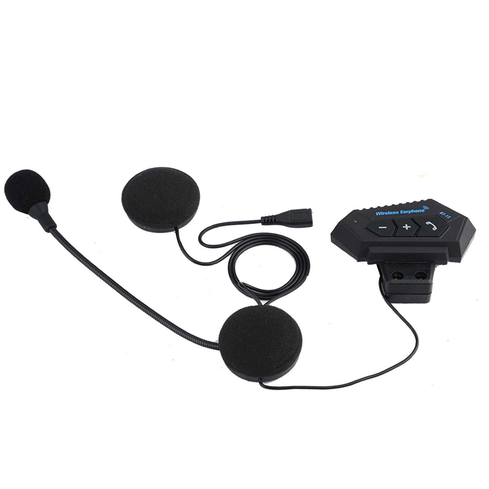 

1 Pair Motorcycle Helmet BT Headset Headphone Speakers Support Handsfree Calling