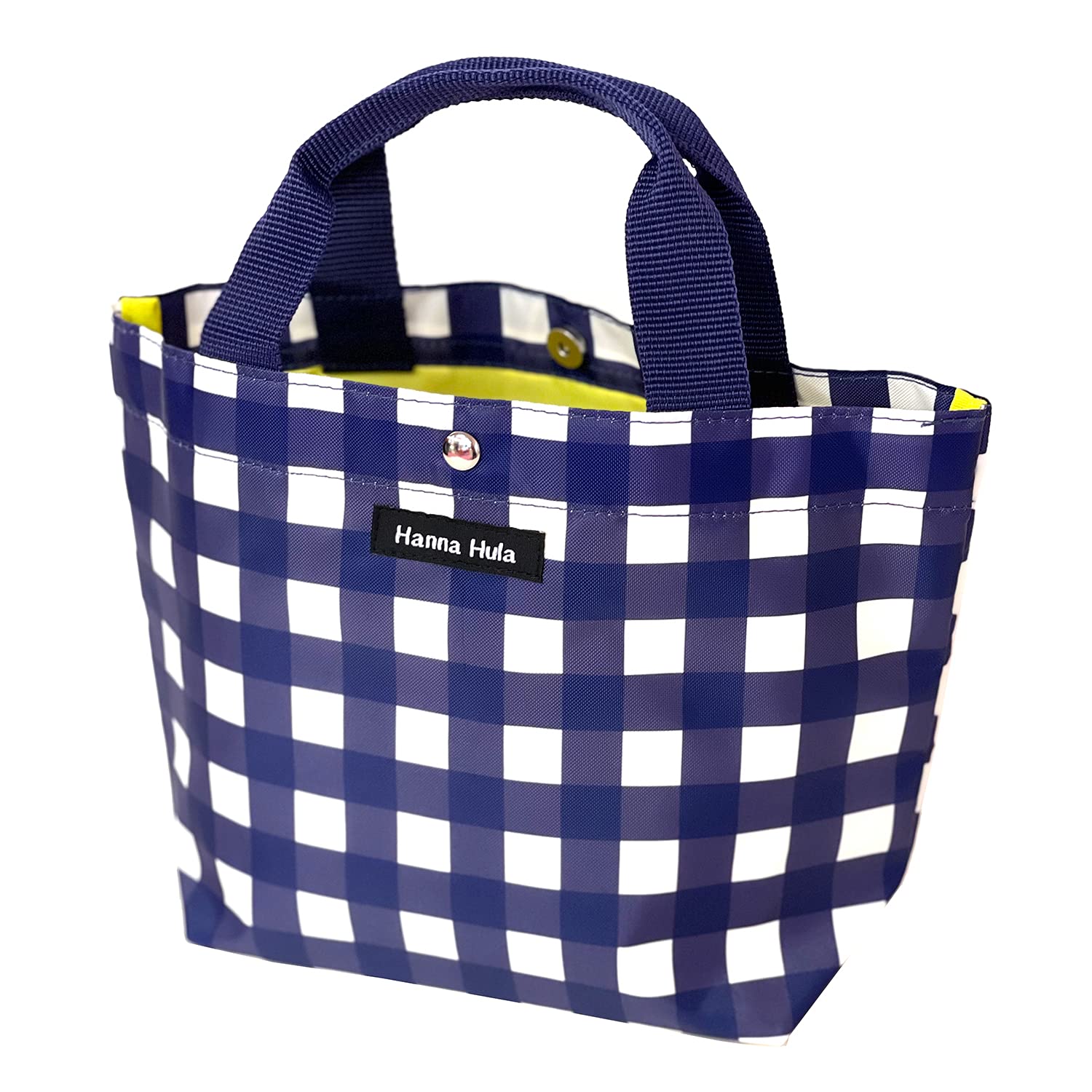 

Courtside Mini Tote Bag Gingham Navy [HannaHula] CMO-MTT-GNV