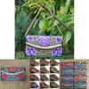 Luxurious Women Ethnic National Flower Bags Handbag Embroidered Clutch Small Flap
