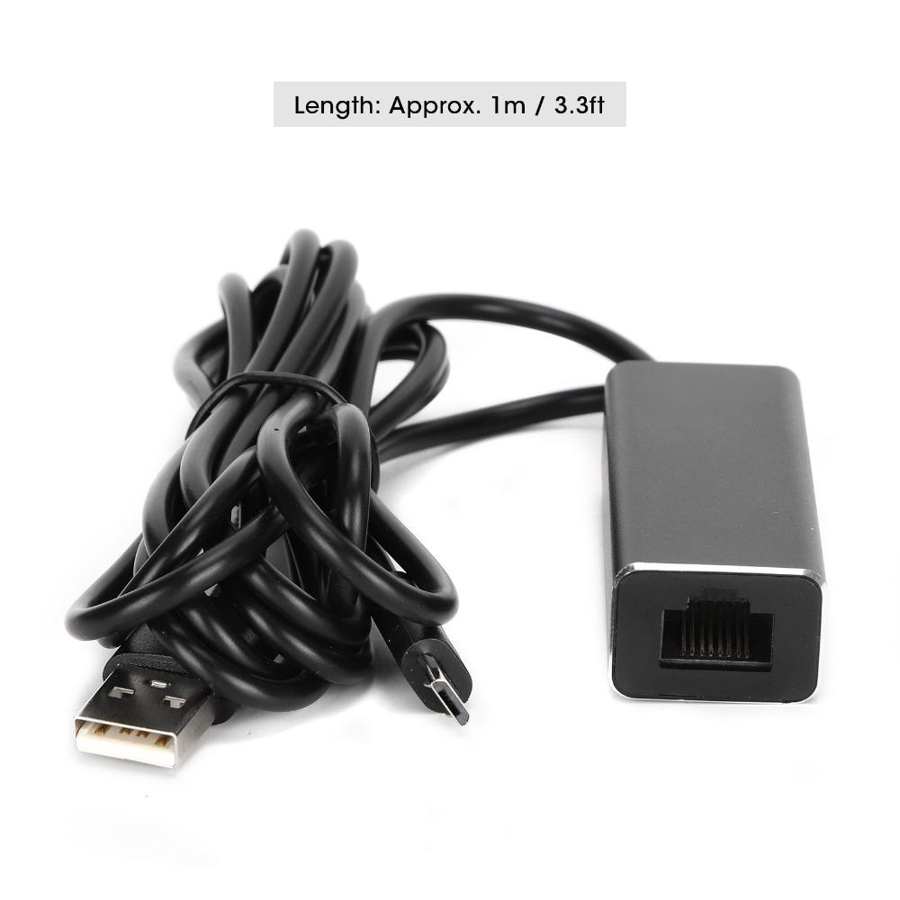 10/100Mbps Micro USB To RJ45 Ethernet Adapter Conversion Transmission for TV Sticks Internet Access