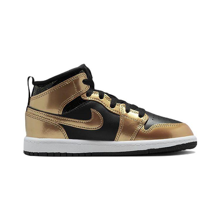 Jordan 1 Mid SE Metallic Gold Black PS DR6968-071