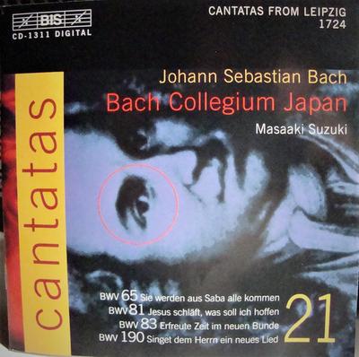 CD  - JS Bach: Complete Cantatas Vol.21 ( BISCD1311 BIS 2003 Sweden Classical Used