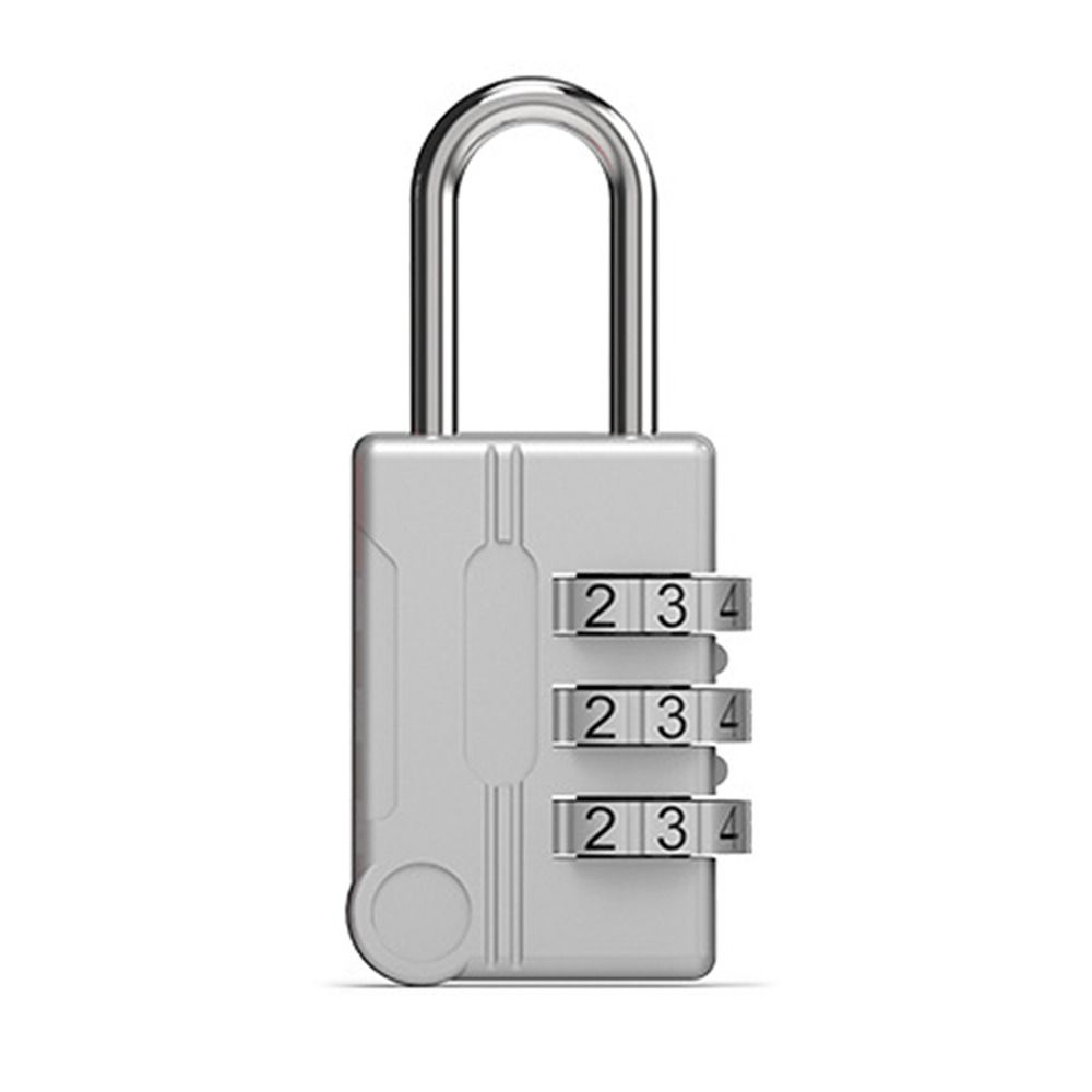 Travel 3 Dial Digit Dormitory Cabinet Lock Luggage Padlock Backpack Zipper Lock Password Lock