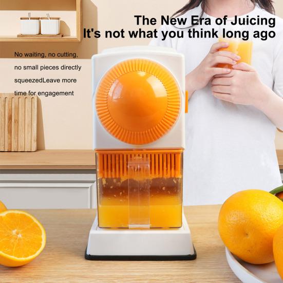 

Ручная соковыжималка, удобная соковыжималка для лимона, цитрусовых, апельсина, портативная соковыжималка для фруктового сока для домашней кухни белый