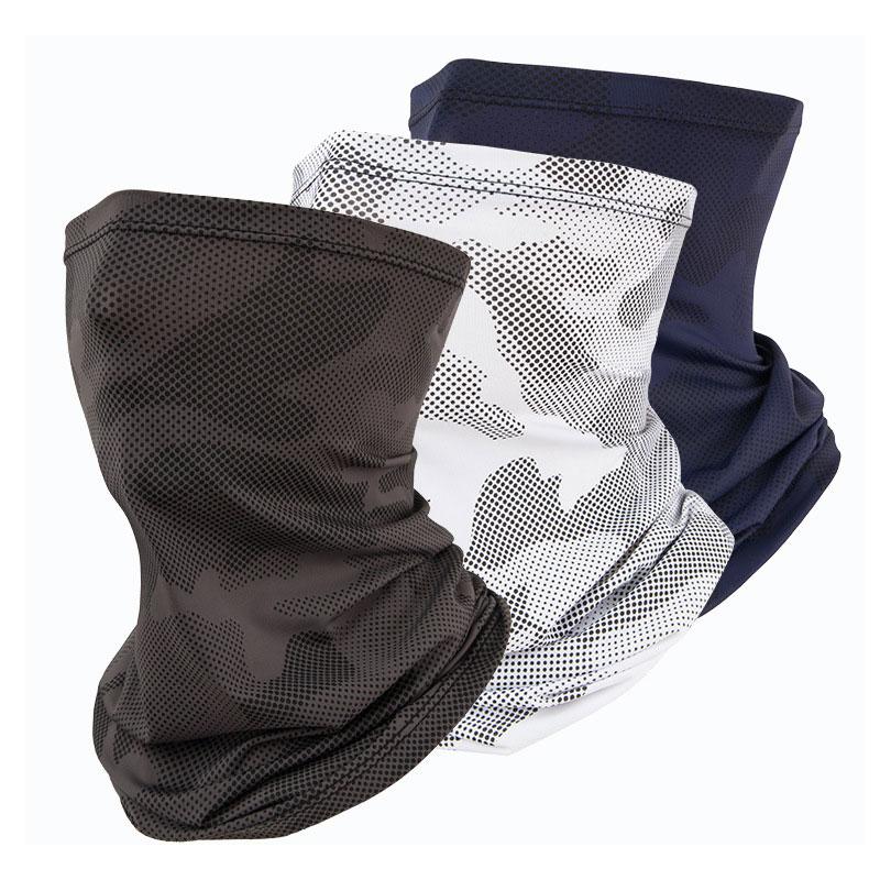 Uv Protection Ice Silk Neck Gaiter Breathable Face Cover Tube Scarf Outdoor Cycling Hiking Sports Bandana Neck Warmer