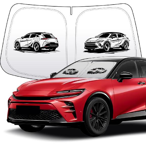 Thickened 2-Layer Windshield Sun Shade Fit for Toyota Camry XV80 2025 Car Front Window Covers Sun Visor Protector Foldable Blocks UV Rays Sunshade