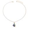 Shell necklace wholesale European and American niche design jewelry women's ocean fashion dripping oil conch starfish collarbone chain