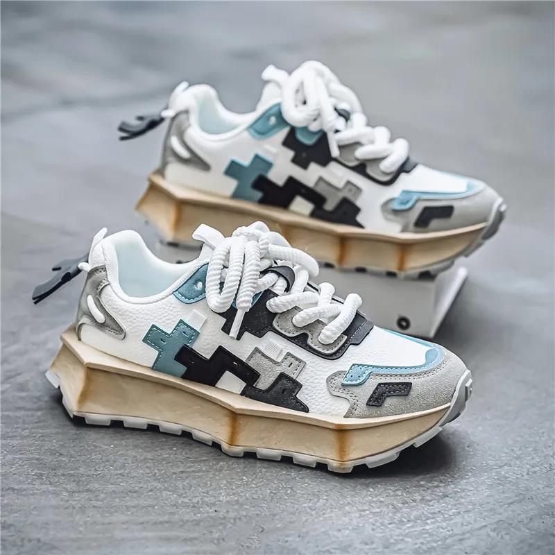 2024New Retro Luxury New Anti Slip Breathable Lightweight Running Shoes Fashionable Casual Trendy Sports Shoes Height Increasing