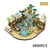 Zoo Construction Blocks Panda Street View Rainforest Giraffe Animals Diy Diamond Construction Blocks Kids Toys Boy Adults Xmas Gifts