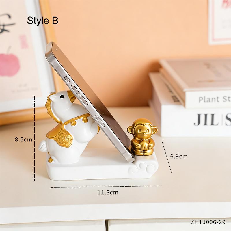 

Cute Pony Phone Stand Creative Horse Model Phone Storage Rack Home Office Desktop Decoration Ornament Birthday Gift