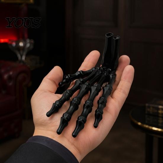 Skeleton Hand Figurine 3D Printed Figurine, Spooky Bone Statue for Desktop Sculpture Halloween Party, Gothic Model, Desk Decor Decoration