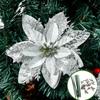 15cm Weihnachtsbaum dekorative Blume Weihnachten Gold Pulver Blume Gold Pulver hohl 3D Blume