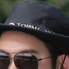 Male Sun Hat Summer Fashionable Big Brim Semi Breathable Men Fisherman Hat for Outdoor Black