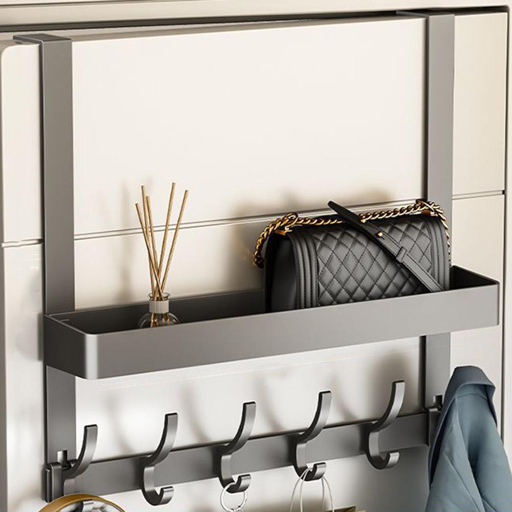 Double-layer Door Behind Coat Hook Strong Load-bearing Clothes Hanging Holder Closet