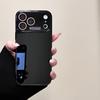 Ice Sensation Glass Lens Protection Phone Case for For Iphone 17Air 13 12 11 Pro Max 14 16 15 Plus Solid Color Shockproof Hard Cover