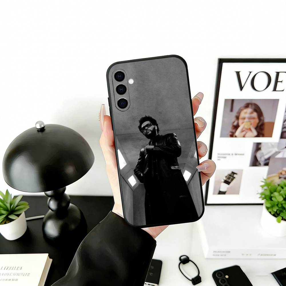 T-The W-W Phone Case Black Silicone Soft For Samsung Galaxy A73,A72,A71,A70,A53,A52,A51