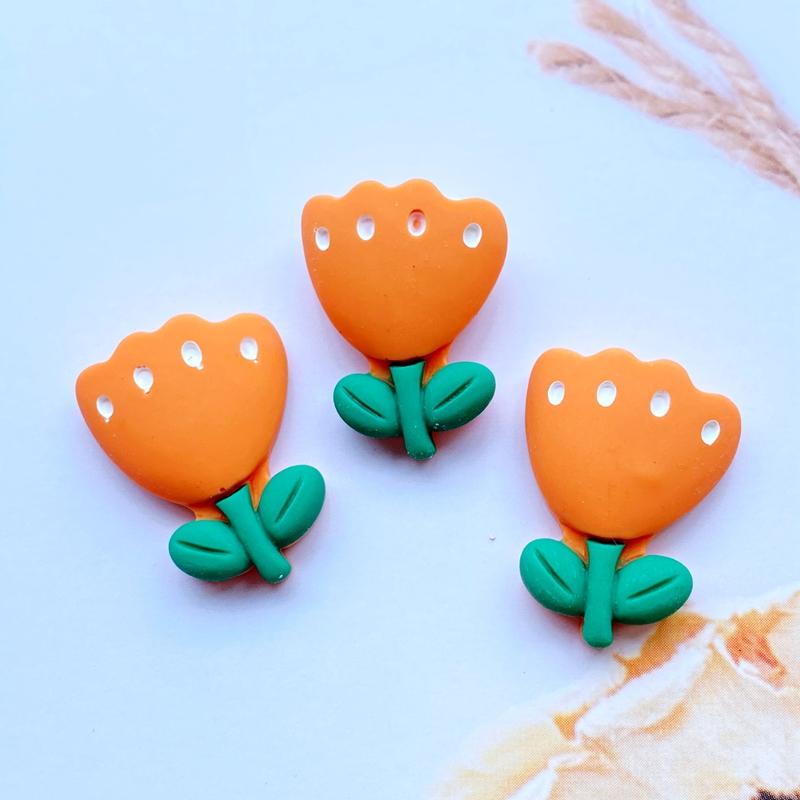 10Pcs Kawaii Cute Mixed Mini Flowers Flat Back Resin Cabochons Scrapbooking DIY Jewelry Craft Decoration Accessorie H89