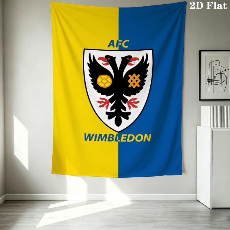 AFC Wimbledon Wandteppich Ästhetisches Wandbehang Gedruckter Stoffdecke Dekorative Wandteppiche für Schlafzimmer Wohnzimmer Heimdekoration