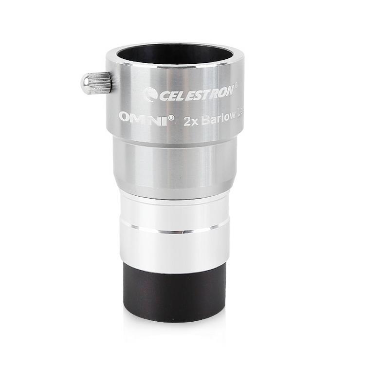 Celestron Omni Series 2x Barlow Teleconverter Metal Astronomical Telescope Accessories 1.25-Inch HD Star Watching