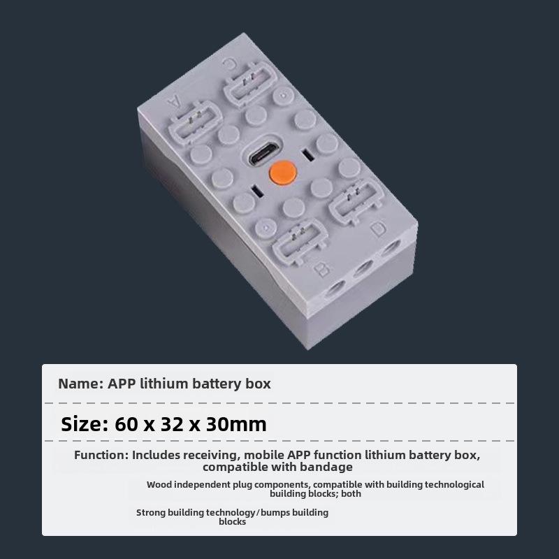 8-Channel Remote Control for Lego-Compatible MOC with Lithium Battery and PF Technology