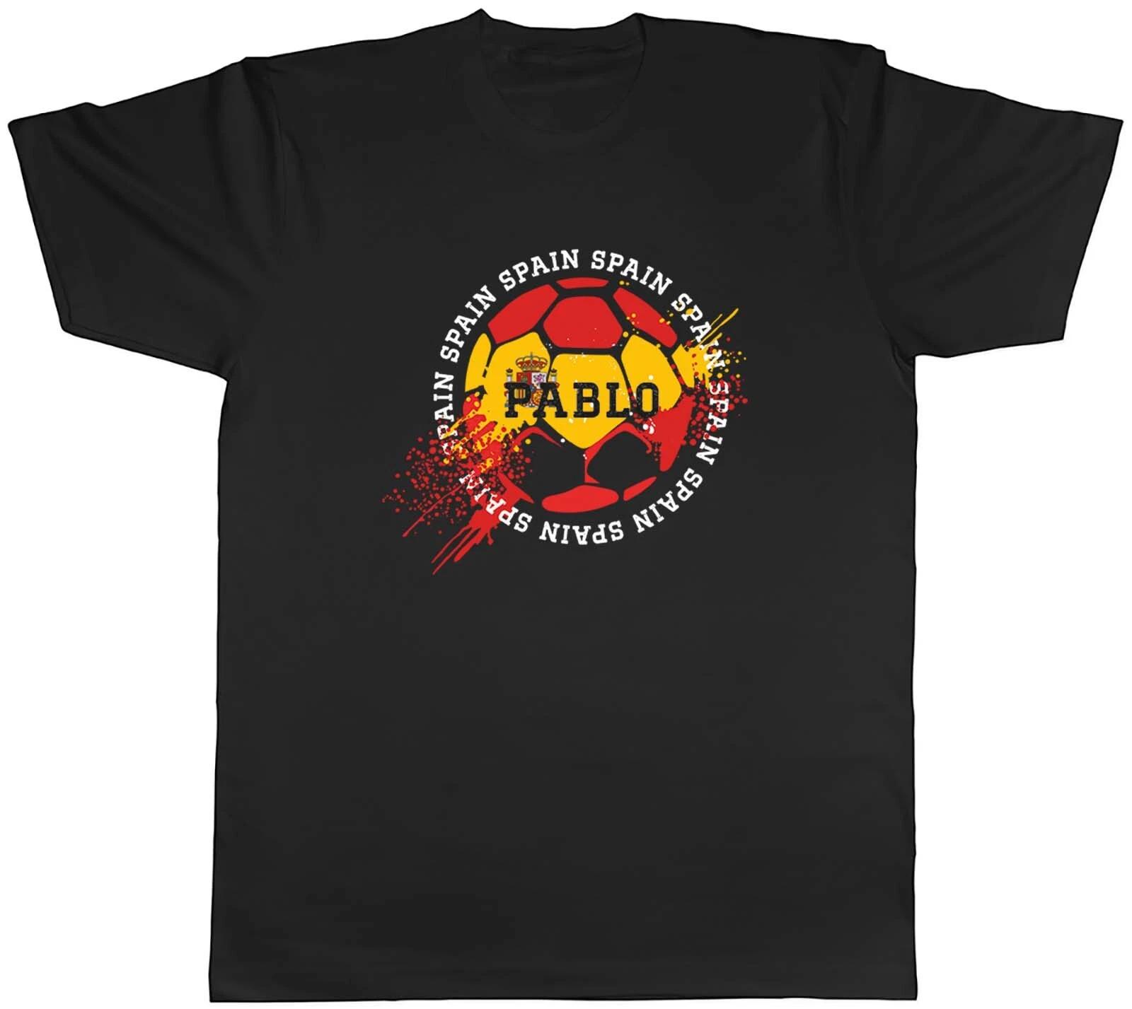 Personalised Spain Football Sports Mens Unisex T-Shirt Tee Gift XS
