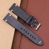 Retro Leather Watch Band 18mm 20mm 22mm 24mm Cowneck Pattern Stainless Steel Pin Buckle Watch Strap Replacement for Men Women