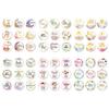 90 Counts Eid Mubarak Wrapping Sticker 40mm Round Wrapping Label for Laptops Phone Case Seal Envelope Card Decoration