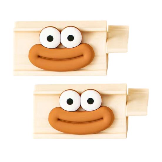 Cartoon Toothpaste Dispenser with Suction Base Wall-Mounted Roller Squeezer for Toothpaste Face Wash No-Waste Funny Bathroom Organizer for Kids Adults