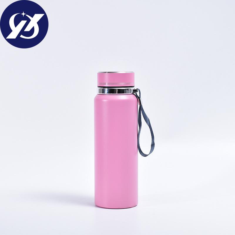 Stainless Steel Mug 304 Sling Outdoor Water Cup Solid Color Simple Business Lettering Gift Cup