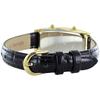 Leather Dual Time Black [Salvatore Marra] Women's Watch, Strap, Rectangular, Square, [] (no.4, 2)