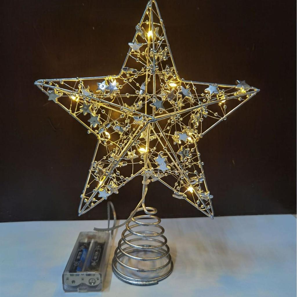 Yuzhu Line Tree Top Star Christmas Tree and Window Decorations