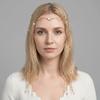 Golden Rhinestone Head Chain Long Tassel Forehead Chain Fashion Retro Hairpin  Women's Hair Jewelry