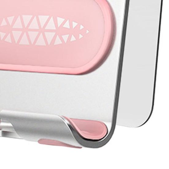 Wall Phone Holder Punch-Free Bedside Non-Slip Multifunctional Metal Self-Adhesive Support Angle Stand Bedroom Remote Control Holder