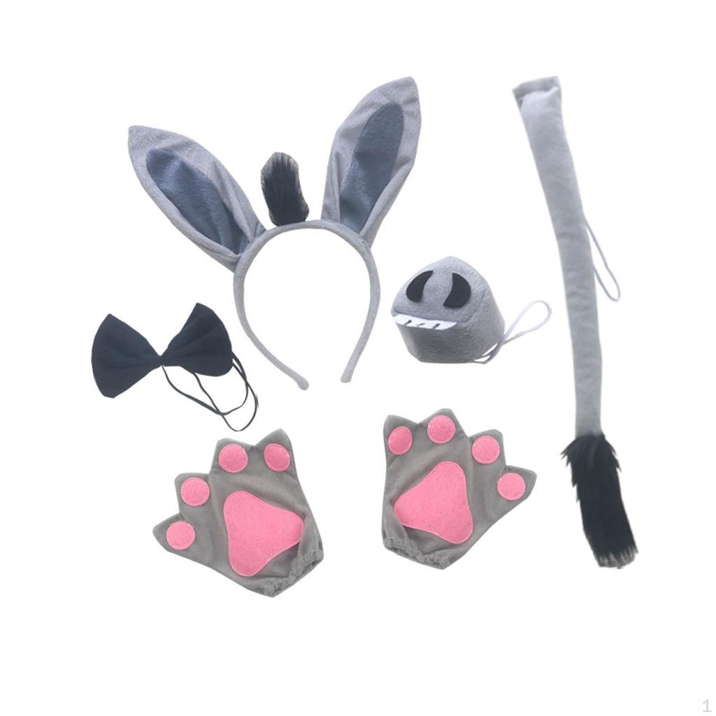 Bunny Costumes Props Kids Party Costume Suit Headband Fashion Novelty Halloween