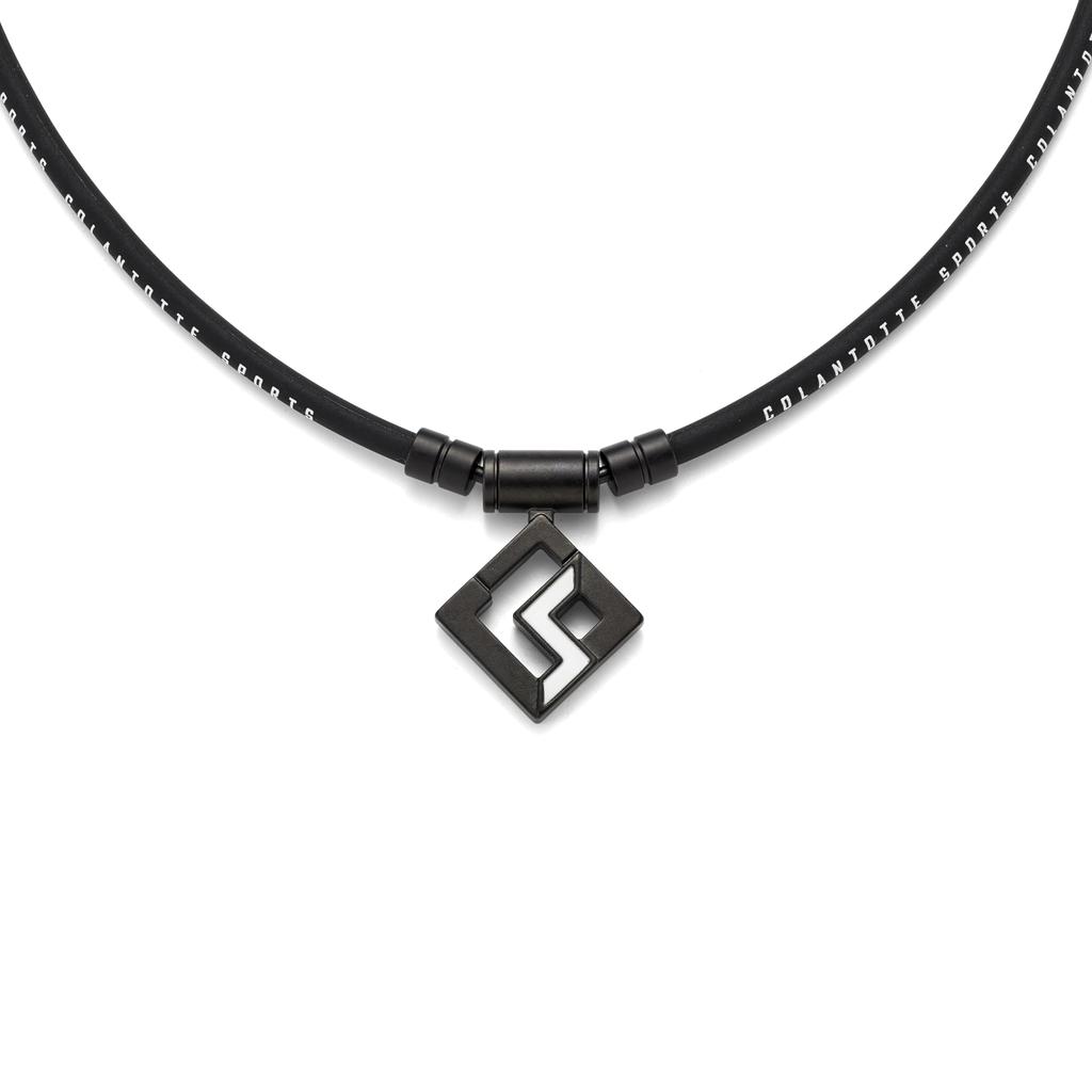 Colantotte SPORTS PRO Magnetic Titanium Necklace SG160 CO Magnetic Necklace S160 Loop: Black and White Top: Black Titanium and White L 51cm