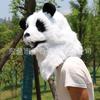 Animal Panda Headgear with Movable Mouth, Plastic Halloween Plush Mask, Blister Headgear, Stage Party Costume Props