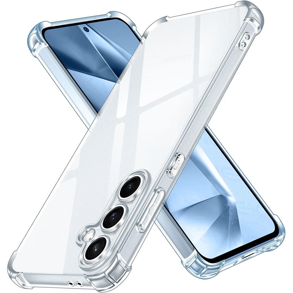 Shockproof Transparent Silicone Soft Case For Samsung Galaxy S25 Edge S24 S23 S21 FE Ultra Plus 5G Ultra Thin Clear Back Cover