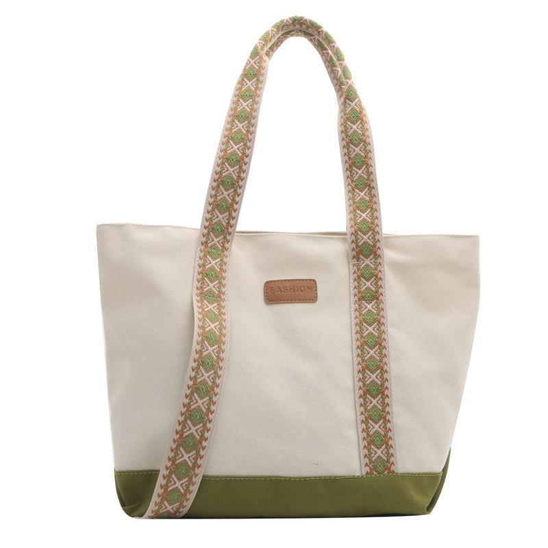 Stylish Canvas Tote Bag For Women Large Capacity Perfect For Students Everyday Use