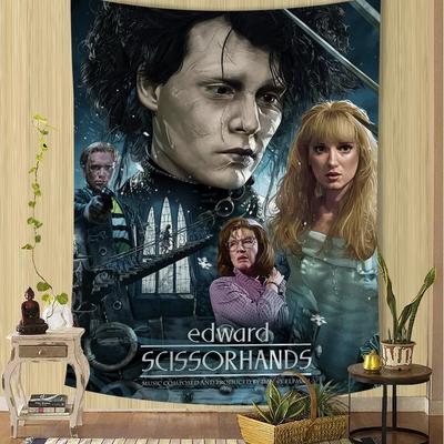 Movie EEdward SScissorhands  Hippie Wall Hanging Tapestries Bohemian Wall Tapestries Mandala INS Home Decor