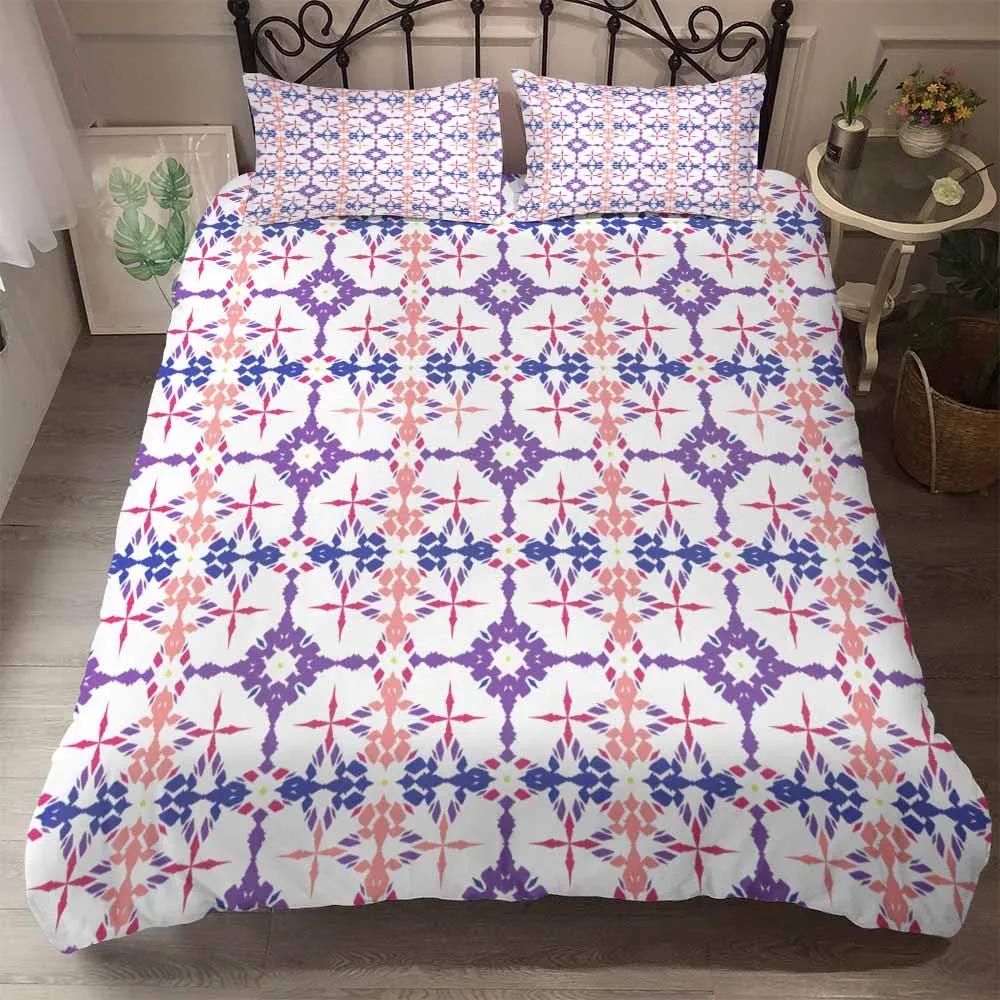 durable Quality Duvet cover set Dropship Super king comforter sets cover 5D Geometric quilt cover set featuring pilow case home textile beding HD