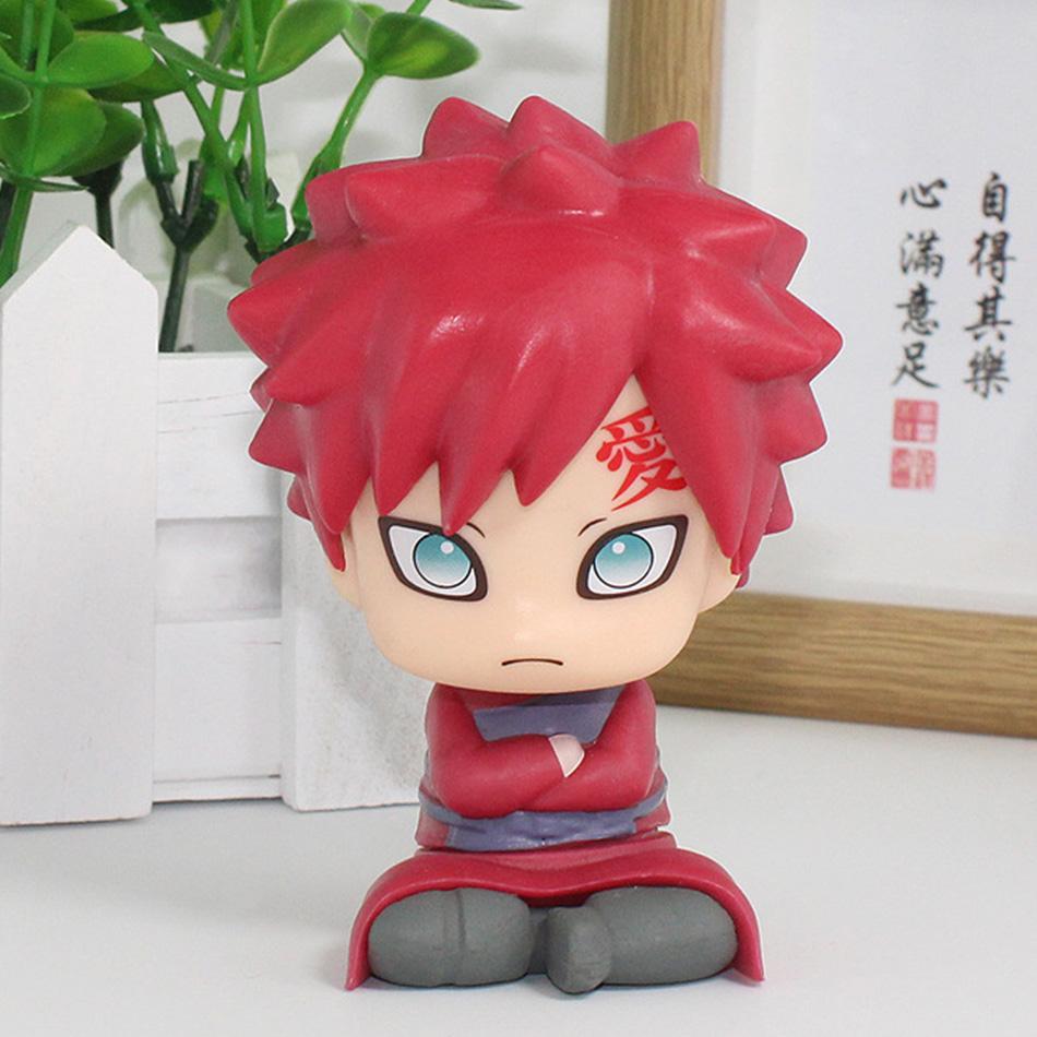 In Stock Naruto Anime Q Version Uchiha Sasuke Kakashi Action Figure Namikaze Minato Gaara Statue Collection GK Model Gift Toys